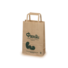 Χάρτινη Σακούλα Οικολογική με χάρτινη λαβή