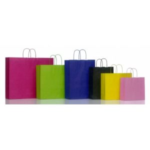 Χάρτινες οικολογικές τσάντες με φόντο